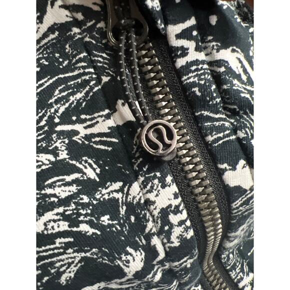 Lululemon Scuba Hoodie Nami Wave White Black Size 6 - Picture 8 of 8